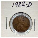 1922 D - Lincoln Wheat Cent