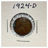 1924 D - Lincoln Wheat Cent - Key Date