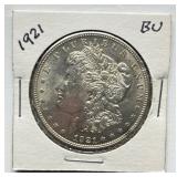 1921 - Morgan Silver Dollar - GEM BU