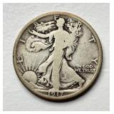 1917 - Walking Liberty - Silver Half Dollar