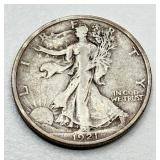 1921 - Walking Liberty - Silver Half Dollar