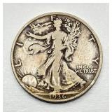 1936 S - Walking Liberty - Silver Half Dollar