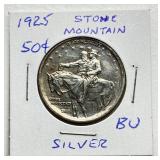 1925 - Stone Mountain - Memorial Silver Half Dollar