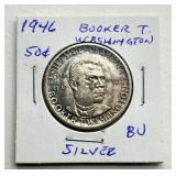 1946 - Booker T Washington - Commemorative - Silver Half Dollar