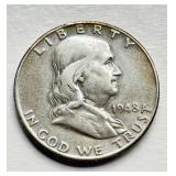 1948 D - Franklin Half Dollar