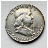 1950 - Silver Franklin Half Dollar
