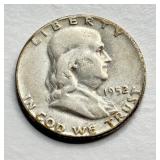 1952 - Silver Franklin Half Dollar