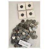 Over 200 - WWII 1943  - Emergency Issue Steel Lincoln Wheat Cents
