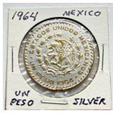 1964 - Mexico Silver Dollar - Un Peso