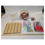 Small Collection of Misc. Office Decor w/ New in Box Blutooth Headphone