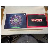 Used Like New Who Wants to Be a Millionaire and Whatzit Tabletop Board Games