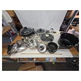 Large Varied Collection of Kitchenware Pots and Pans