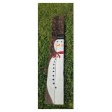 Hand Painted Snowman "Snow" Sign