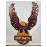 24"x16" Wooden Harley Davidson Eagle Wall Decoration