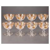 Libbey Golden Foliage Champagne/Sherbet Glasses (1953-1978) - Potterville