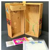 Vintage 1940s Mason & Parker Educational Playthings - Doll Trunk - Potterville