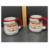 Holt Howard Inspired Winking Santa Mugs By Sleigh Bell Bistro. Retro Holiday Vibes, 26 Oz Capacity - Potterville