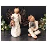 Willow Tree Angel of Comfort and Angel of Hope Figurines by Susan Lordi - Set of 2 - Potterville