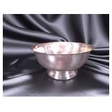 Vintage Gorham silver-plated Paul Revere footed bowl (Model YC780), - Potterville