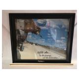 Vintage 2004 Harley-Davidson Framed Wall Art Piece