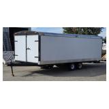 1990 Pace American Dual-Axle Enclosed Snowmobile Trailer