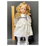 1987 Dianna Effner "Hilary" doll reproduction, handmade from an original porcelain mold by T.J. - Potterville