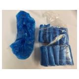 Disposable Blue Shoe Covers: Elastic Protective Boot & Shoe Covers (Bulk Pack) Size Large