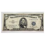 1953 - $5 - Blue Seal - Silver Certificate