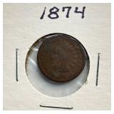1874 - Indian Head Cent