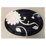 Ceramic Nouveau Mud Pie Platter - 15"