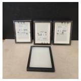 4 Small Black Shadow Boxes