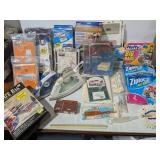 Assorted Kitchenware Lot: Ziploc Jumbo Bags, Clothes Bags, Mattress Bags, Irons, Lace Table Cover - Estate Sales Warehouse (GR)