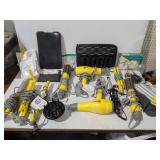 Large Premium Hair Styling Lot: Mostly Dry Bar Yellow Hair Tools, Professional Equipment - Estate Sales Warehouse (GR)