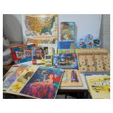 Large Puzzles & Kids Wooden Puzzle Lot: Refer To Photos, Educational & Classic Assorted Puzzles - Estate Sales Warehouse (GR)