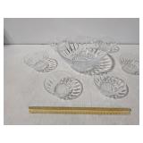 Crystal Bowls Lot: 1 Large, 6 Small Individual Dessert Bowls, Excellent Condition - Estate Sales Warehouse (GR)