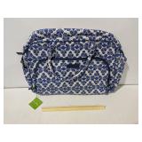 Vera Bradley, Weekender, Cobalt Tile, Blue & White Floral Travel Bag With Shoulder Strap - Estate Sales Warehouse (GR)