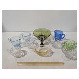 Lot Of Assorted Vintage Depression Glass, Most Colored Some Clear, Refer To Photos - Estate Sales Warehouse (GR)