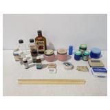 Vintage Health & Beauty Containers Lot: 2 Avon Pink Glass, Vicks Blue Glass, Vintage Aspirin - Estate Sales Warehouse (GR)