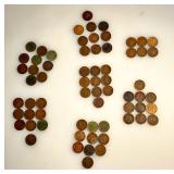 Lot of 65 Indian Head Cents - (22) 1800s / (43) 1900s