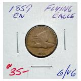 1857 - Flying Eagle Cent