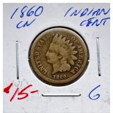 1860 - Copper Nickel Indian Head Cent