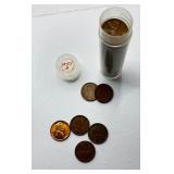Roll of 50 - Key Date - 1955 S - Lincoln Wheat Cents