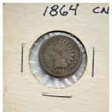 1864 - Copper Nickel Indian Head Cent