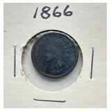 1866 - Copper Nickel Indian Head Cent