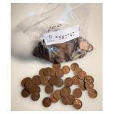 Lot of 200 - All "S" - San Francisco Mint Wheat Cents