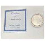 1902 O - Morgan Silver Dollar - Choice BU With COA from The New York Mint