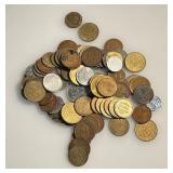 Over 75 Assorted Amusement / Arcade / Gaming Tokens