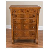 Antique West Michigan Furniture Quarter-Sawn Oak Highboy Dresser - Made in Holland Michigan