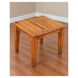 Square Wooden End Table