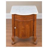 Vintage Oak Single-Door Commode